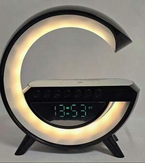 Ночник аккумуляторный с часами G BT-3401 Smart Light Sound Machine Черный